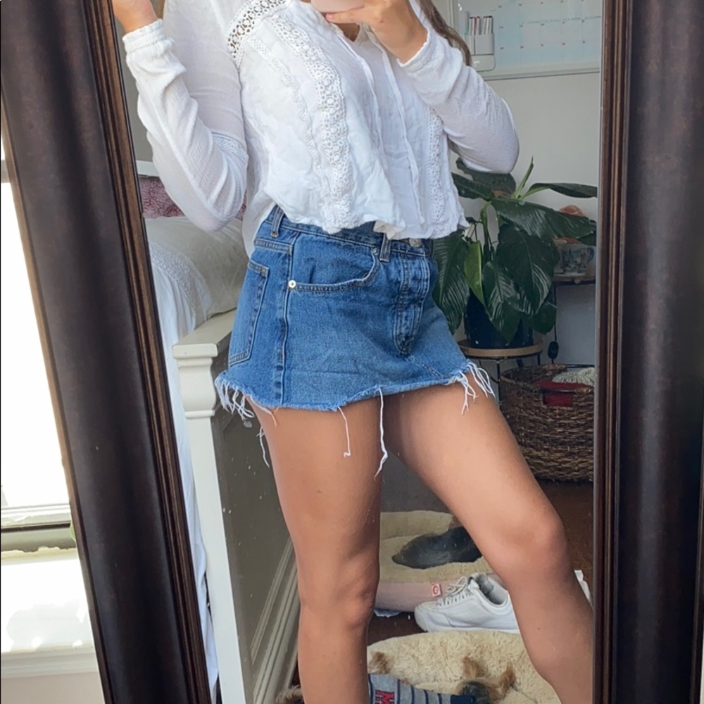 Forever 21 Blue Jean Skirt